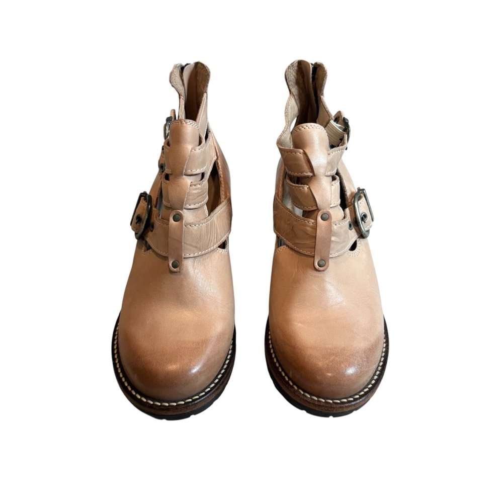 Dromedaris Kelsy Short Summer Leather Boot in Taupe Pearl, Sz 36 - Picture 2 of 14